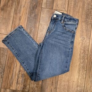 Abercrombie kids adjustable waist blue jeans, size 9/10. Like New.